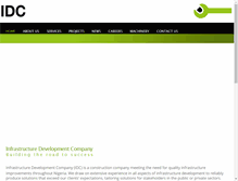 Tablet Screenshot of idc-construction.com